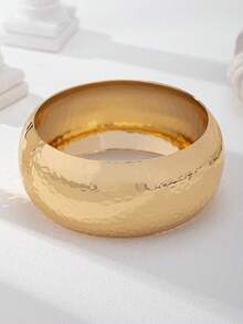 1 Pc Resin Chunky Bangle Cuff Bracelet Irregular Shape Arm Band Jewelry For Women - Multicolor - View 3