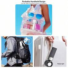 Cutting-Edge Tech With 199 Speed Cooling Portable Small Fan&Handheld Fan,Foldable Desktop Fan,4000mAh, USB Rechargeable And Quiet Personal Fan For Home, Office, Travel & Outdoor Use (Black) - Pink - View 11