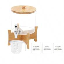 洗衣液分配器，0.7 加仑衣物柔顺剂分配器（适用于洗衣房整理），丙烯酸液体洗衣液分配器（带龙头）、洗涤剂容器、量杯 - 彩色 - 查看 9