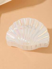 1pc Gradient Color Shell Hair Clip, Vacation Style Hair Accessory, Large Size Claw Hair Clip, Summer Maritime Design Hair Clips Hair Jaw Clip Hair Clamps Hair Clutch Hair Catcher Clip