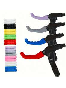 2 Juegos de Cubiertas de Silicona para Palancas de Freno de Bicicletas de Montaña - Antideslizantes y Amortiguadoras, Adecuadas para Bicicletas de Carretera y BMX - Multicolor - Ver 5