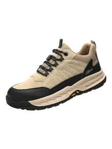 Zapatos de seguridad industrial de los hombres de acero cabeza anti-smash anti-apuñalamiento  transpirable al aire libre de trabajo zapatos de seguro de trabajo - Caqui - Ver 6