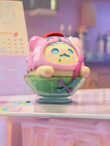 1 件风格随机动漫小雕像餐厅主题玩具，PVC 和 ABS 材质，可爱的桌面装饰人物，完美的万圣节家庭礼物，因其独特的设计而深受喜爱 - 紫色 - 查看 4