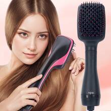 Multi-Functional 1-Step Hot Air Brush, Fully Automatic Hair Straightener, Hot Air Brush, Safe To Use, Gift Set