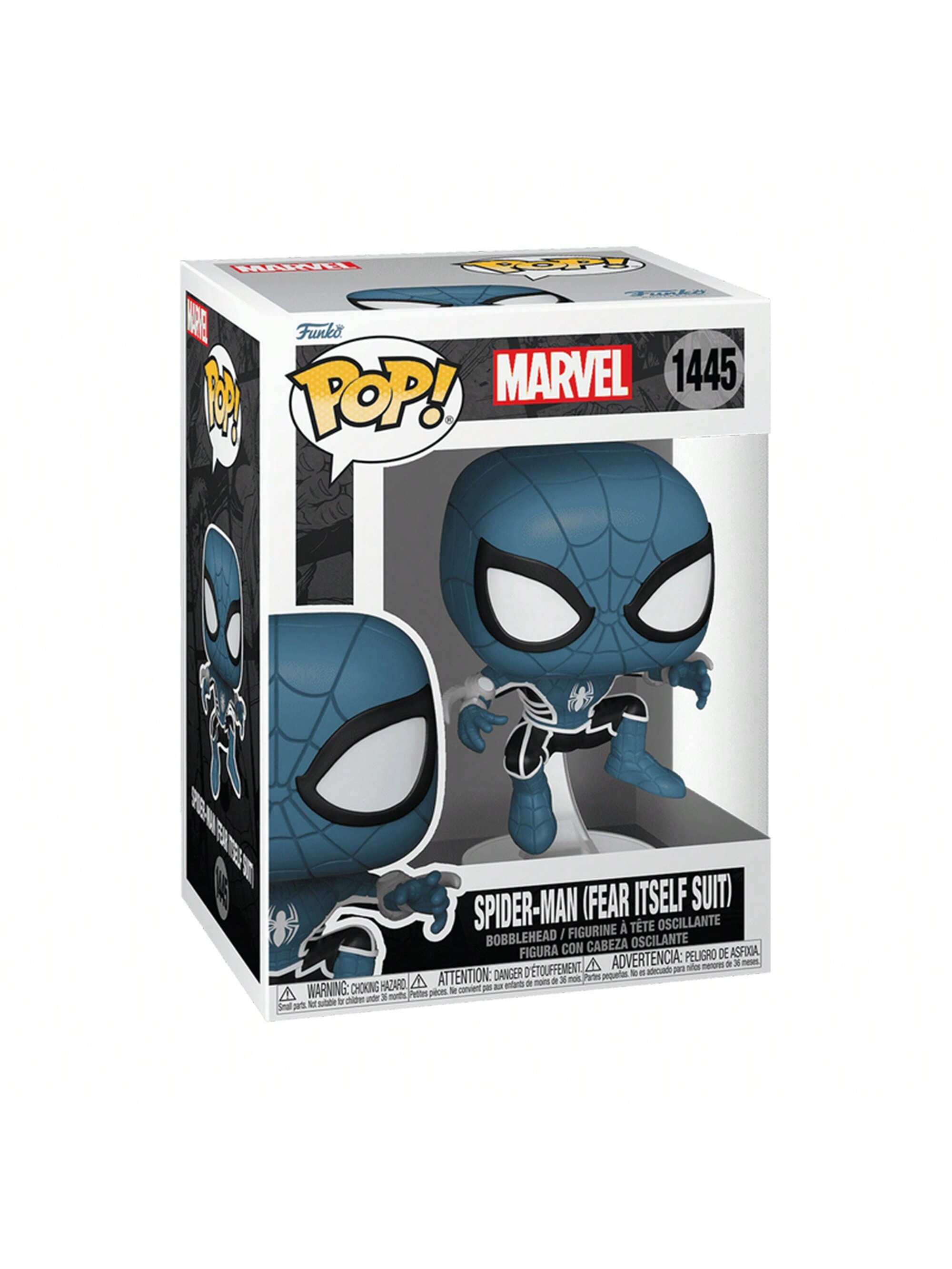 Funko فونكو بوب! فينايل: مارفل - سبايدرمان (بدلة خوف نفسها) (مضيئة) رقم 1445