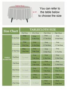 流蘇裝飾桌布米色圓形滌綸家用桌布 - 米色 - 查看 6