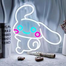 Sanrio 1 Stück/Sanrio KT Katze Gaming Zimmer Schlafzimmer Spielzimmer Internet Café Dekoration Neon Cartoon Form LED Neonlicht