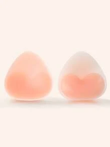 1pair Women Invisible Padding Magic Bra Inserts Bra, Bikini Breast Petals, Thickened Chest Pad Insert,Breast Push Up Pads, Swimsuit Silicone Bra Pad, Waterproof Pad, Daily Wear