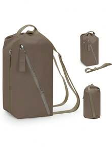 男女旅行运动单肩包，小众设计 6 英寸大容量侧包，防水可调节肩带时尚包，防刮耐磨徒步腰包，轻便便携斜挎包，适合小学、初中、高中学生 - 彩色 - 查看 13