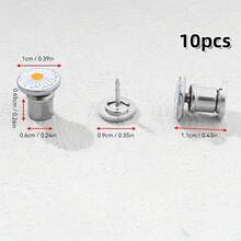 5 件/10 件裤腿下摆固定器、隐形裤脚紧固件、无缝裤腿缩短扣、太阳帽/渔夫帽绳锁 - 彩色 - 查看 22