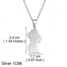 1 件圭亚那地图吊坠项链，适合女士女孩，不锈钢首饰 - 彩色 - 查看 11