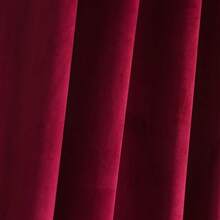 63 Inch Length Berry Color Block Rod Pocket Thermal Insulated Window Drapes Set Living Room/Bedroom/Dining Room, W52 X L63, 2 Panels, Home Decor - Hot Pink - View 6