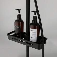 Matte Black Shower System 8 Inch Rainfall Shower Head 3 Function Exposed Shower Fixtures Wall Mounted Bathroom Shower Set With Shower Caddy - màu đen - Xem 6