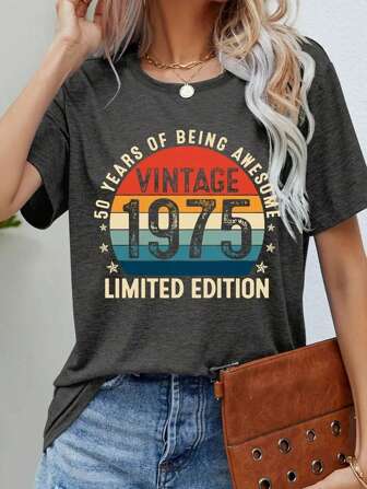 Magliette casual da donna con stampa a motivi cartoni animati, top di moda per primavera ed estate, top estivi, abbigliamento estivo da donna, magliette con stampe per donna | Top per uscire da donna, outfit per uscire, outfit per insegnanti, abbigliamento per il ritorno a scuola, vestiti per la scuola, vestiti per il ritorno a scuola, vestiti per Ognissanti