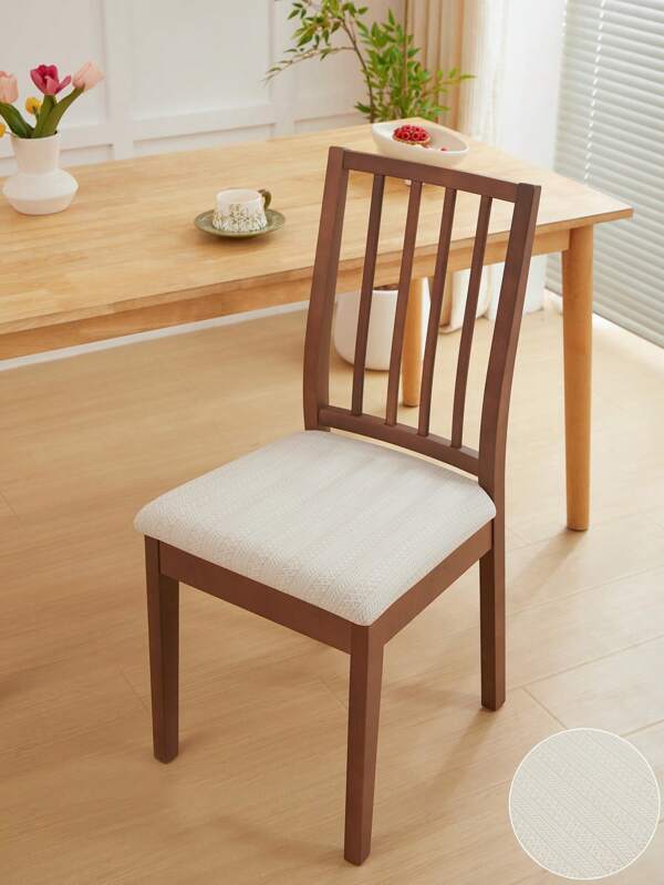 1/4/6 Pieces, Jacquard - Seat Cover, Simple And Elegant, Soft And Comfortable, Dust-Proof And Anti-Slip, Suitable For Dining Room/Living Room Use, All-Season Applicable.