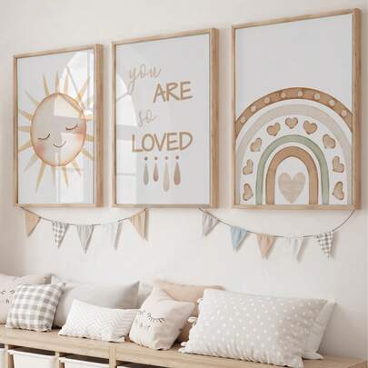 1 szt. Dekoracja pokoju dziecięcego, Wydruk do pokoju dziecięcego You Are My Sunshine, Sztuka słońca i tęczy, Wystrój pokoju dziecięcego w odcieniach ziemi, Wydruk do pokoju dziecięcego Sunshine, Neutralność płciowa. Dekoracja pokoju dziecięcego dla dziewczynek, Dekoracja ścienna do pokoju dziewczynek, Plakat do pokoju zabaw, Pokój dziecięcy w stylu boho. Sztuka ścienna do pokoju dziecięcego
