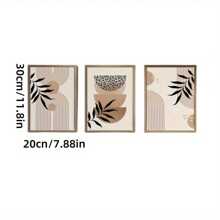 3pcs Medieval Style Modern Hollow Wall Art Bohemian Abstract Geometric Wooden Wall Decor For Bedroom, Living Room, Porch