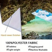 Gothic Red Rose & Skull Tapestry Wall Hanging - Large Black & White Gothic Art With Blood-Red Roses, Soft Suede-Like Texture Polyester Fabric, Easy Install Horizontal/Vertical-Like Bedspread For Dorm, - Ideal Macabre Gift - 30*40吋(75*100公分) - 查看 5