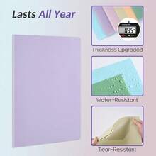 6Pack Folders With Pockets, Green Colors, Heavy Duty Pocket Folders, Plastic Folders With Pockets, 2 Pocket Folders Bulk, File Folders, School Folders Business Folder Office Filing Supplies - Green - View 5