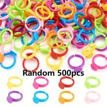 100/500 件/包塑料圆形底座，空白适用于 DIY 珠宝制作、工艺材料和配件