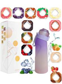 1pc 650 Ml Air Bottle Tritan Water Bottle Scented Pods Air Scent 0 Sugar Fruit Flavour Up Tritan Plastic Water Drink Bottle With Fragrance Drink More Water
