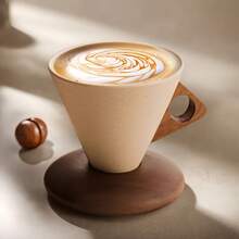 Bộ quà tặng cà phê cao cấp Limoges, Pháp | Tách và đĩa cà phê cappuccino cổ điển với họa tiết | Thiết kế phễu chống văng độc quyền | Gốm sứ thủ công dành cho người yêu thích espresso - Nhiều màu - Xem 15