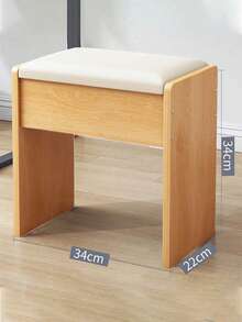 Silla De Tocador Moderna Marrón Para Sala De Maquillaje,Silla de cómoda,Silla de dormitorio, Marrón , Exquisito y pequeño - Marrón - Ver 2