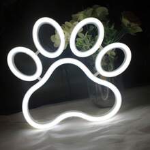1 件火焰霓虹灯，LED 霓虹灯电池或 USB 供电，家庭房间墙壁装饰，适用于派对装饰、家居装饰、生日派对、求婚、婚礼、酒吧游戏室、情人节、母亲节、万圣节、圣诞节和其他节日装饰和礼物 - 白色 - 查看 33