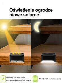 4 szt./12 szt. lamp solarnych na ogrodzenie, lampy schodowe, lampy stopniowe, wodoodporne lampy zewnętrzne ścienne IP44, używane na pedały zewnętrzne, ścieżki, dziedzińce, schody, ogrodzenia, poręcze, zewnętrzne lampy solarne LED, oświetlenie dekoracyjne, lampy solarne, dekoracyjne lampy zewnętrzne, wiszące lampy solarne na zewnątrz, retro metalowe lampy solarne, stoły ogrodowe, dziedzińce, chodniki, prezenty świąteczne na Nowy Rok