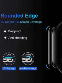 3 Packs Flexible Screen Protector For Apple Watch Series 11/SE 3/Ultra 3/ 38 / 41 / 40 / 44 – Soft TPU Film With Squeegee Card & Cleaning Tools Set For Bubble-Free Gym/Travel Protection (3H Scratch Guard + Anti-Fingerprint Coating)