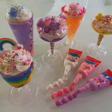 - 3 Pack Fake Whipped  Glue DIY Phone Case Kit Junk Case Kit Of 3 Whipped Clay Tubes, 3 Tips Fake Icing Phone Case Rations Fake Frosting  Glue Kit 50 ML X White Pink & Purple - Default - View 3