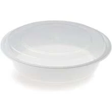 150 Pack 24 Oz Round Plastic To Go Food Storage Containers With Lids ...
