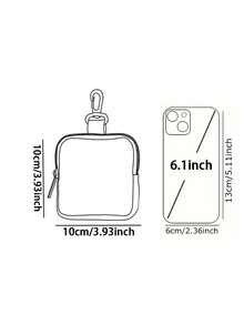 Cat Pattern Zipper Coin Ourse, Lightweight Currency, Cash ID Card, Credit Card, Portable Coin Pocket, Small Wallet, Miscellaneous Storage Bag, Fashionable And Modern Travel, Birthday Gift, Anniversary Valentine's Day, Valentine's Day, Female And Female Gift Bag, Teacher Gift Back To School ,School Supplies,Shop Back To School ,Classroom,Shell - Multicolor - View 6