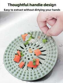 1 Pieza Filtro de drenaje de cabello, mantiene el drenaje limpio y sin obstrucciones, kit de drenaje de ducha, filtro de fregadero para evitar que el drenaje del piso se obstruya, filtro antiatascamiento de cabello y otros residuos, protector de drenaje de ducha, tapón de bañera de silicona - Multicolor - Ver 5