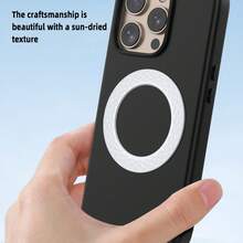 Metal Magnetic Ring Holder Sticker For IPhone, Super Strong Magnetic Ring Stand Accessory, Suitable For Smartphones And Portable Magnetic Holders - Transparent - View 6