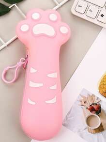 Ledun Silicone Cat Claw Pencil Case School Supplies Pencil Case Good Things Stationery Case Primary School Students Stationery Bag Creative Stationery, Pencil Pouch, School Bag, School Supplies, Back To School