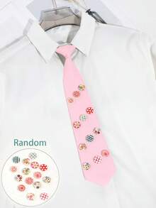 1件女士纯色黑色/粉色/灰色/绿色时尚水钻十字架、心形、皇冠装饰颈链，适合约会、日常、购物、节日、衬衫、圣诞节装饰等场合。