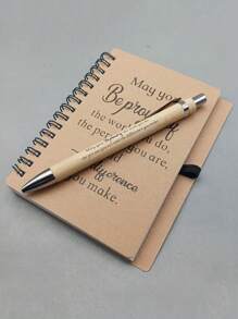 20 Sets (10 Pcs/Set) Employee Team Appreciation Gift Set - Includes Motivational Bamboo Ballpoint Pen And Spiral Inspirational Notebook, Employee Appreciation Notebook, Mini Spiral Inspiration Notebook, Appreciation Gift Wholesale, Ramadan Gift, For Volunteers, Teachers, Nurses, Team Building, Birthday, Retirement, Holiday Office Appreciation Gift (20/12/2pcs) - Multicolor - View 7