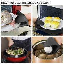 Sartén antiadherente con tapa y pinza de silicona de 11" Sartén para freír y wok antiadherente Utensilios de cocina Sartén roja para cocinas de gas, inducción, eléctricas y halógenas de superficie plana - Sartén  roja de 11 pulgadas - Ver 5