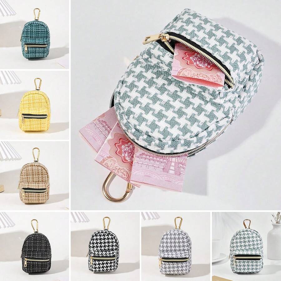 包袋 > 包袋配件 > 包袋挂件 时尚小书包挂件 可爱零钱包 挂钩钥匙包 迷你卡包收纳挂袋 返校用品