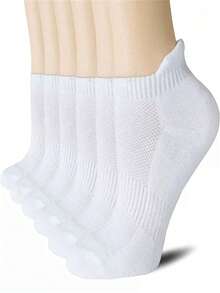 20 Paar weiße Socken für Herren, Knöchelsocken mit Mesh-Oberteil, atmungsaktiv und mit Fußgewölbestütze, komfortabel - Weiss - Übersicht 2