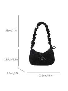 Plain Cloud Pleated Minimalist Fashion Shoulder Bag