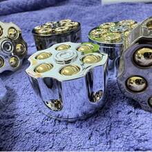 ENCENDEDOR CON FORMA B A L A,REGALO ORIGINAL Y UNICO,RECARGABLE - Plateado - Ver 6