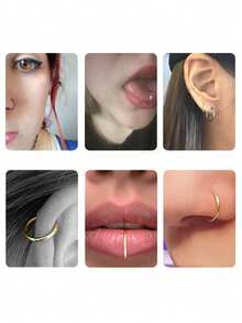 14G Clicker Belly Button Ring For Women Gold Plated Hoop Belly Button Rings Shiny CZ Belly Button Clicker Oval Belly Ring Reverse Navel Body Belly Piercing Jewelry - Snap-on Belly Button Nail - View 3