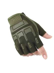 Black Hawk Camouflage Half Finger Gloves For Men, Outdoor Sports Riding Climbing Fitness Half Finger Gloves, Military Style Wholesale