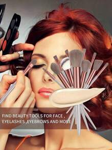 18Pcs Makeup Brush Set,Including 5pcs Black Triangle Shaped Powder Puff Set For Loose Powder, With Crystal Velvet Short Hair, Soft And Adhesive,With 13Pcs Makeup Brush Set Soft Fluffy Professional Cosmetic Foundation Powder Eyeshadow Blending Make Up Brush Beauty Tool With Bag Makeup Sponge Beauty Gift For Makeup Beginner Brown Random Color,Set For Travel, Travel Goods, Vacation, Beach