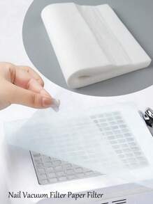 100PCS Nail Dust Collector Filter Paper Disposable Nail Dust Filters For Nail Dust Collector Machine Portable Non Woven Nail Paper Suitable For Professional Nail Salon Nail Supplies Accessories