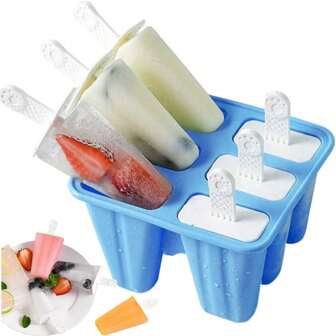 Solid Color Multi Grid Silicone Tape Brush Can Be Reused For Ice Cream Molds, Suitable For Home Kitchens, Refrigerators, DIY, Ice Cream Making, Summer Party