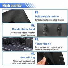 Car Visor Tissue Holder, Leather Car Dispenser, Hanging Car Napkin Holder, Car Holder, Visor Accessory Universal Most Vehicles (Black), 9.17*5.31 Inch - 黑色 - 查看 5