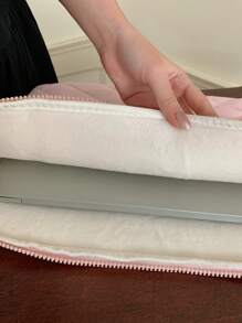 Bolso para laptop con bordado de corazón lindo, Estuche para tableta de 10/11 pulgadas, Bolso interior para laptop de 13-15.6 pulgadas - Multicolor - Ver 5